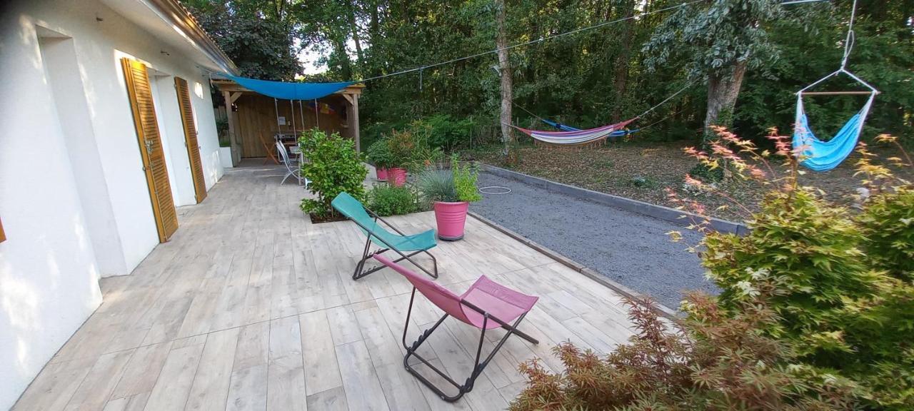Chambre Chez L'Habitant Avec Spa Et Petit-Dejeuner En Lisiere De Foret Le Teich Exterior photo